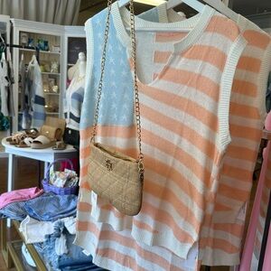 American Flag Knit Tank